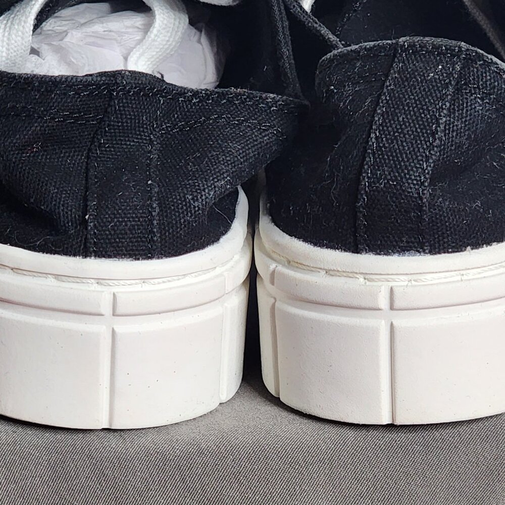 Mad Love Target Black White Cloth Rubber Sole 50% Recycled Fran Sneaker Size 10 - Picture 8 of 16